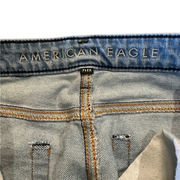 American Eagle Original Straight Flex Men's 32 x 34 Medium Wash Blue Jeans - Picture 6 of 9